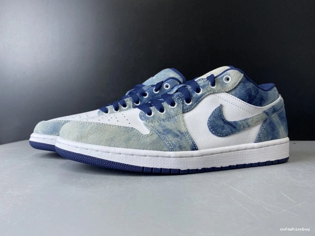 Washed CZ8455-100 Low Denim 1 Jordan Air 1022